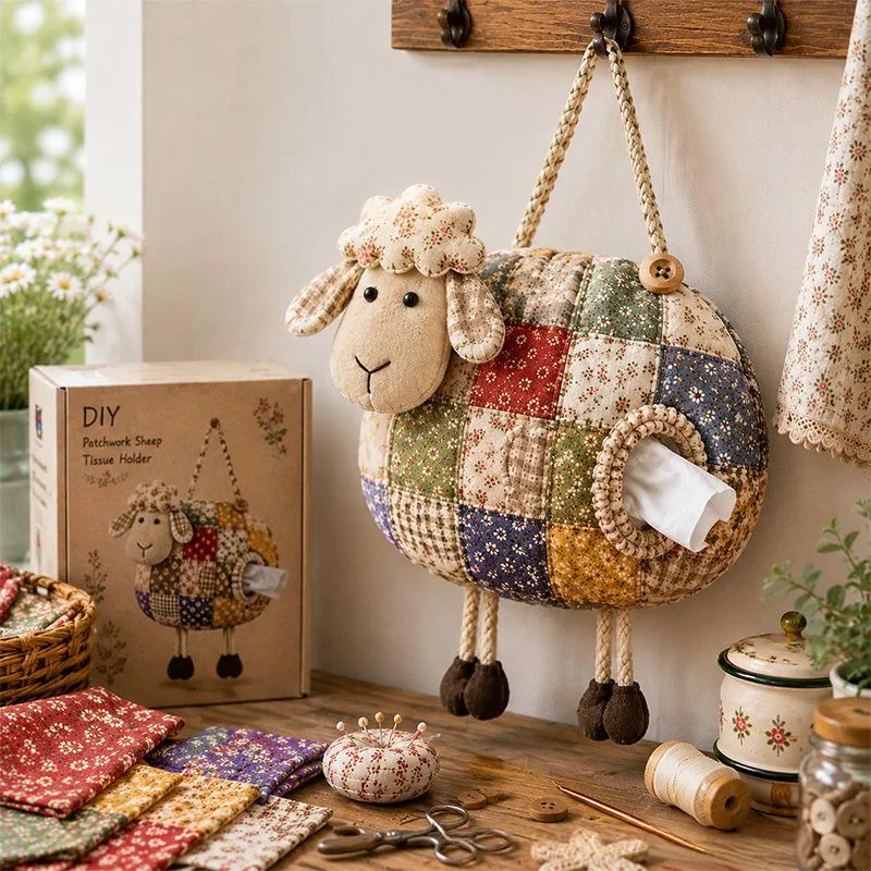 DIY Patchwork Animal Tissue Box — image 2
