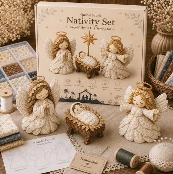 DIY Patchwork Nativity Scene Sewing Kit — image 3