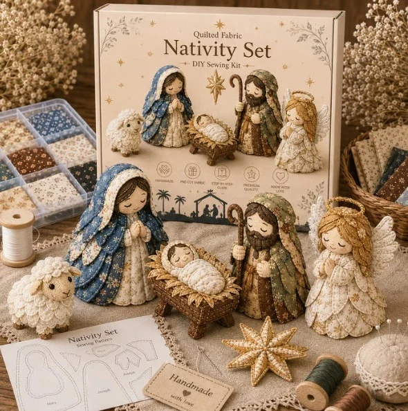 DIY Patchwork Nativity Scene Sewing Kit — image 2