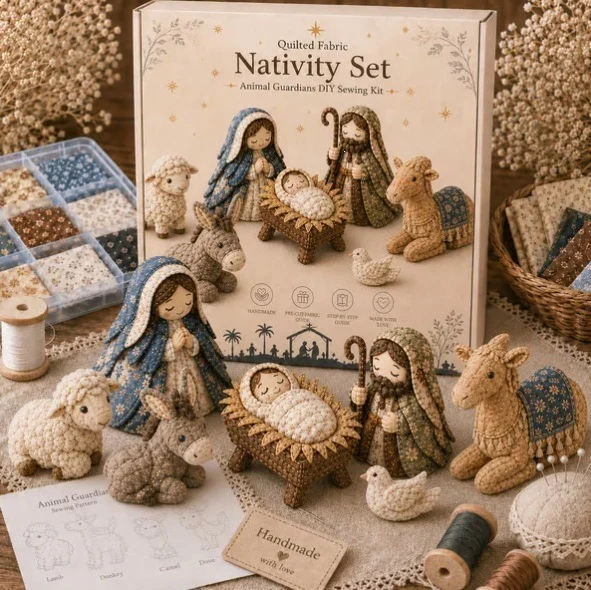 DIY Patchwork Nativity Scene Sewing Kit — image 4