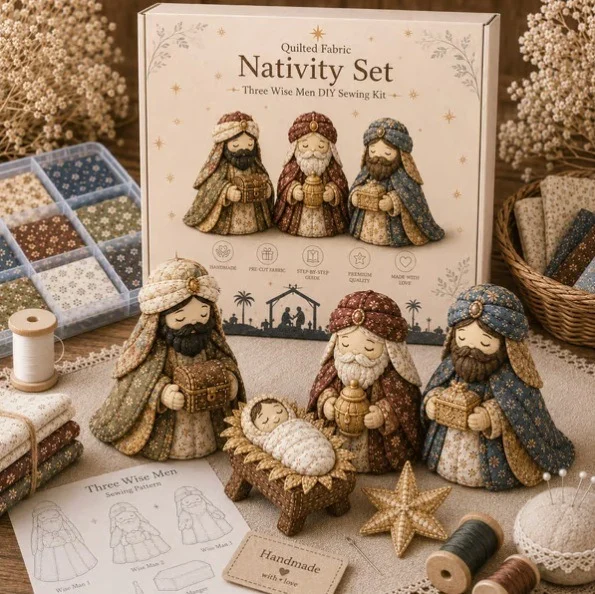 DIY Patchwork Nativity Scene Sewing Kit — image 5