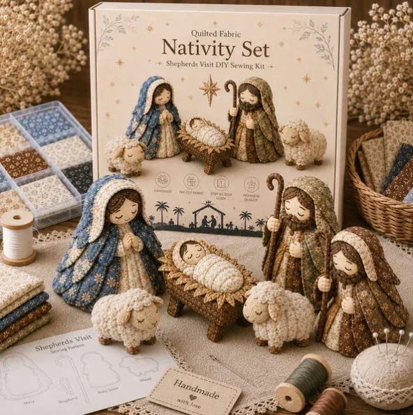 DIY Patchwork Nativity Scene Sewing Kit — image 1