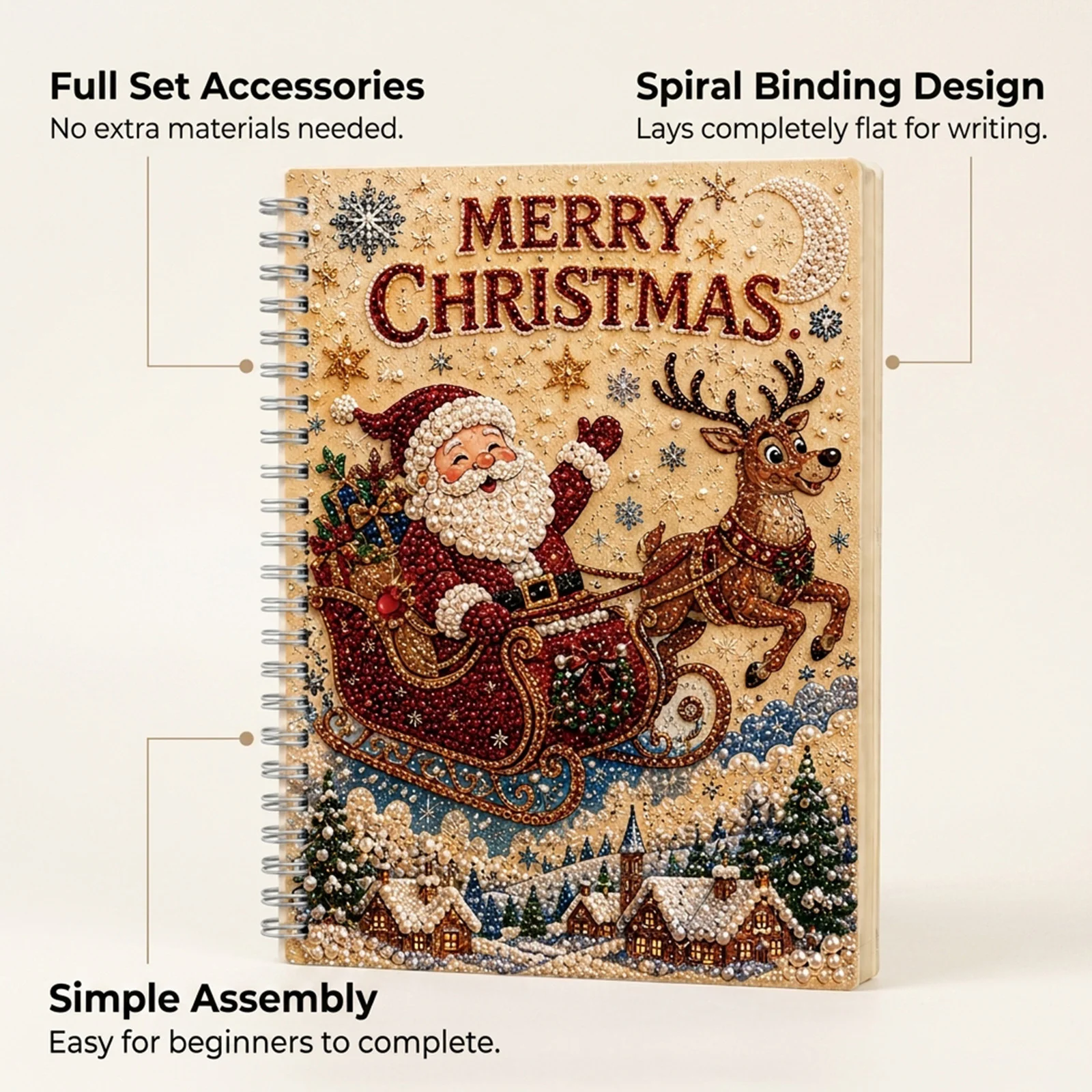 DIY Pearl Art Diamond Painting Notebook Series — image 7