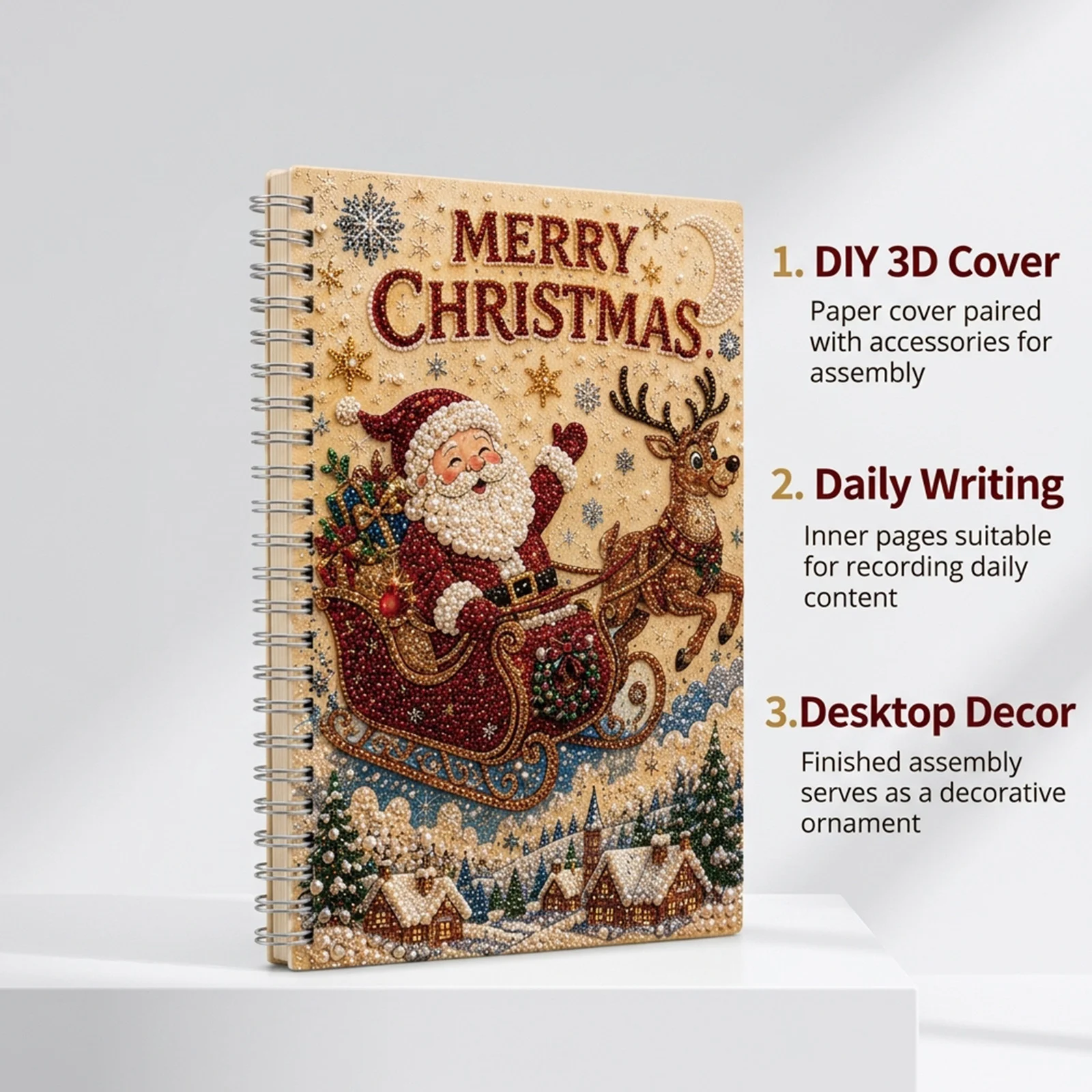 DIY Pearl Art Diamond Painting Notebook Series — image 3