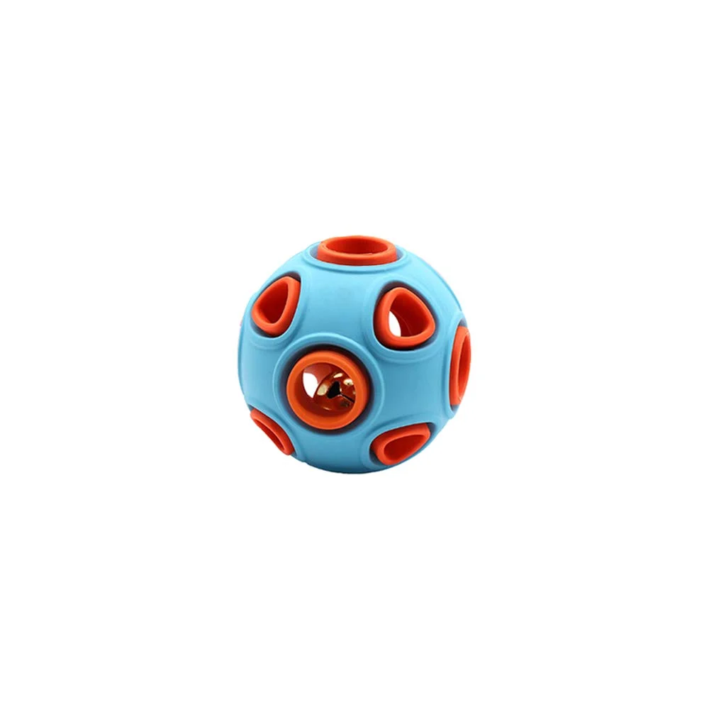 Dog Ball Toy, Interactive Toy With Ring Bell Squeak Toys Rubber Bouncy Pet Exercise… — image 1