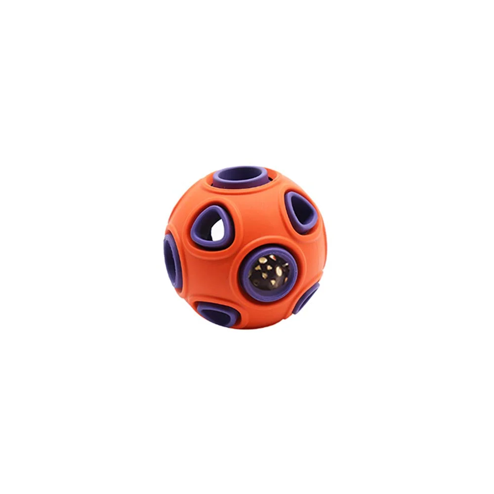 Dog Ball Toy, Interactive Toy With Ring Bell Squeak Toys Rubber Bouncy Pet Exercise… — image 6