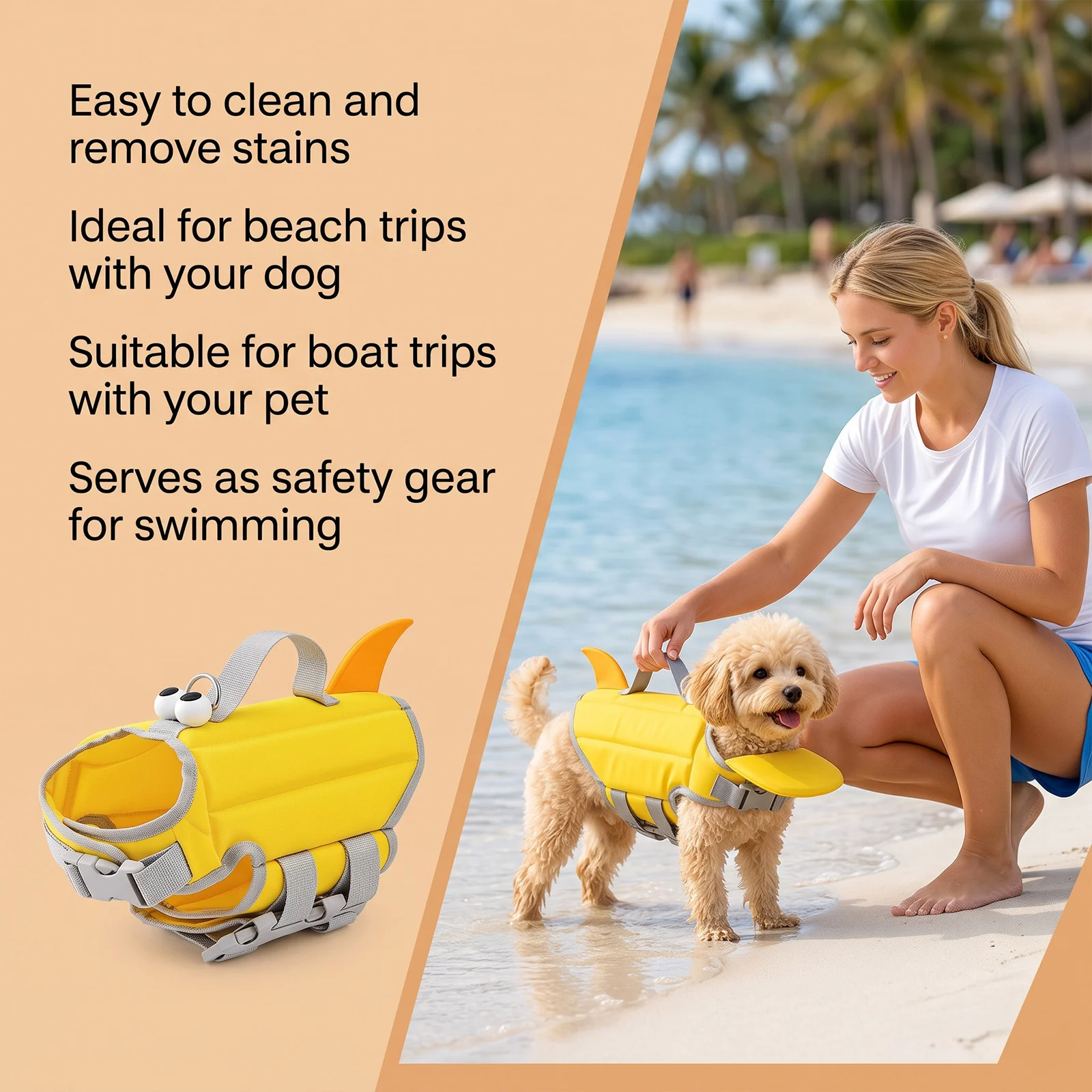 Dog Buoyancy Vest For Everyday Pet Swimming Preventing Sinking And Aiding Flotation — image 6