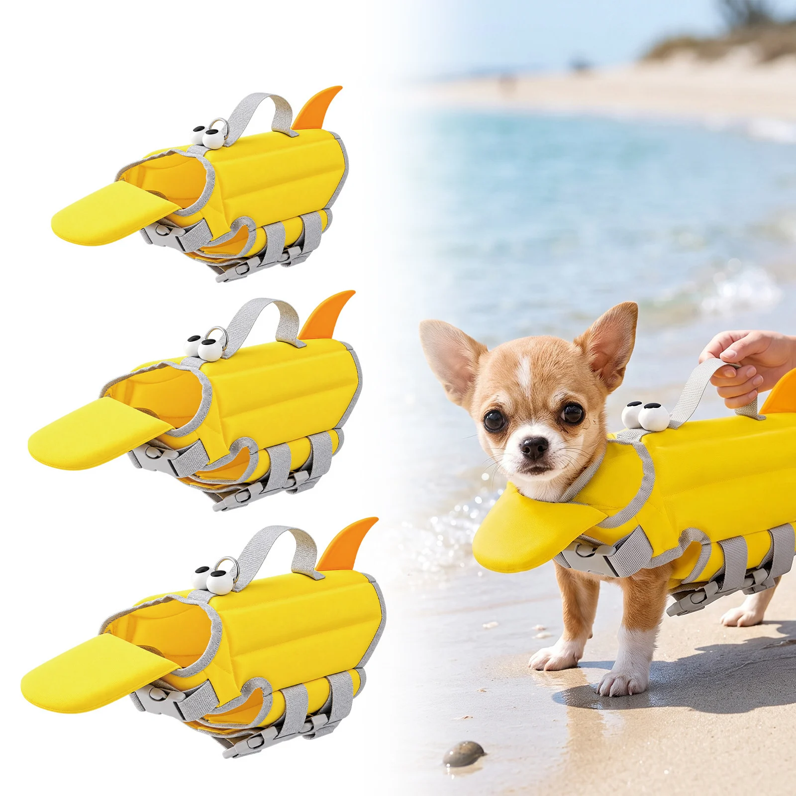 Dog Buoyancy Vest For Everyday Pet Swimming Preventing Sinking And Aiding Flotation — image 3