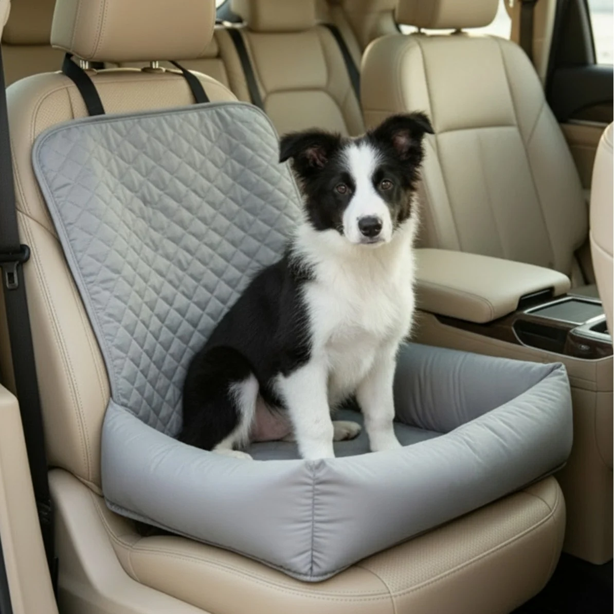 Dog Car Seat For Small Medium Dogs, Pet Front Protector, Black Waterproof &… — image 3