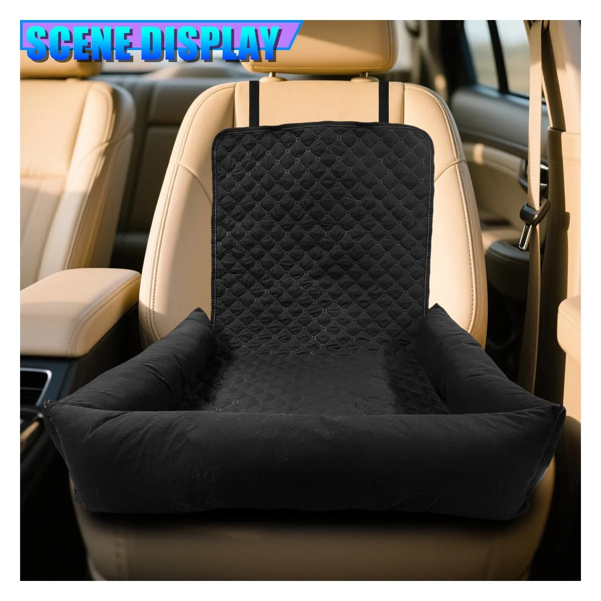 Dog Car Seat For Small Medium Dogs, Pet Front Protector, Black Waterproof &… — image 5