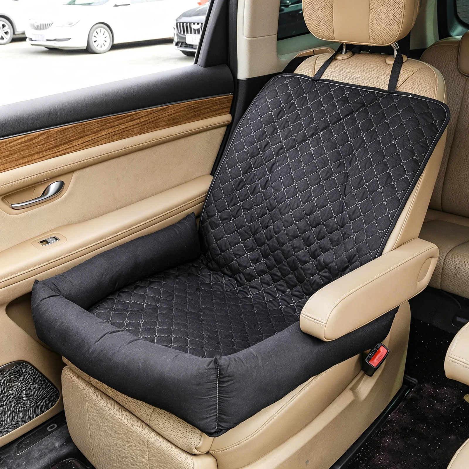 Dog Car Seat For Small Medium Dogs, Pet Front Protector, Black Waterproof &… — image 4
