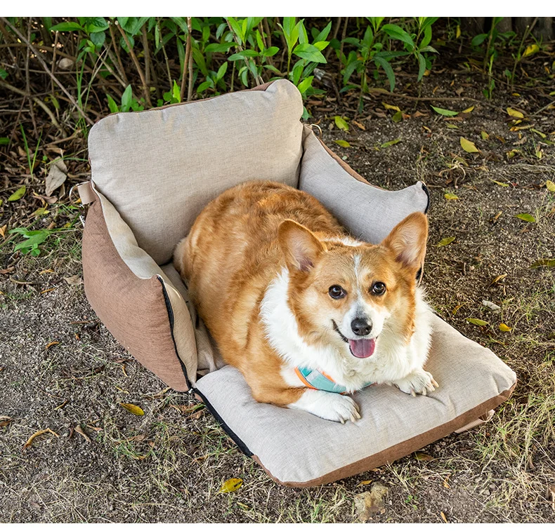 Dog Car Seat Portable Travel Pet Bed Safety Carrier Anti Escape Booster For Small… — image 7