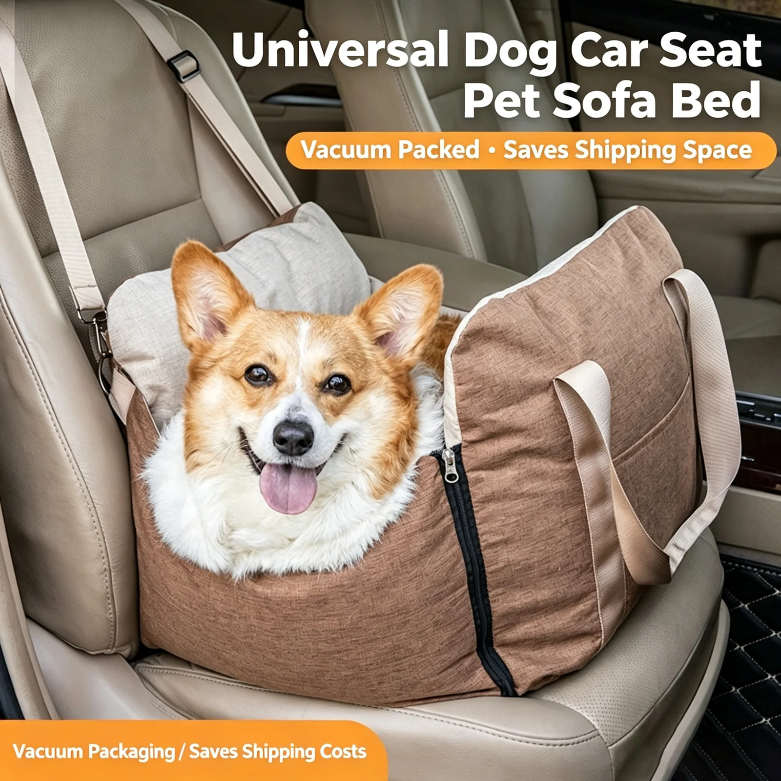 Dog Car Seat Portable Travel Pet Bed Safety Carrier Anti Escape Booster For Small… — image 4