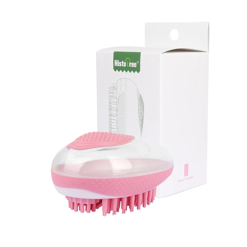 Dog Cat Bath Brush 2-in-1 Pet SPA Massage Comb Soft Silicone Pets Shower Hair Grooming… — image 7