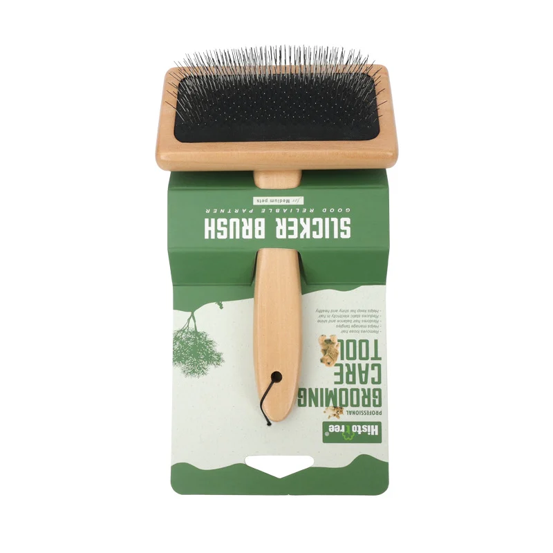 Dog & Cat Brush, Pet Slicker Brush With Bamboo Handle For Large Medium Short Hair… — image 9