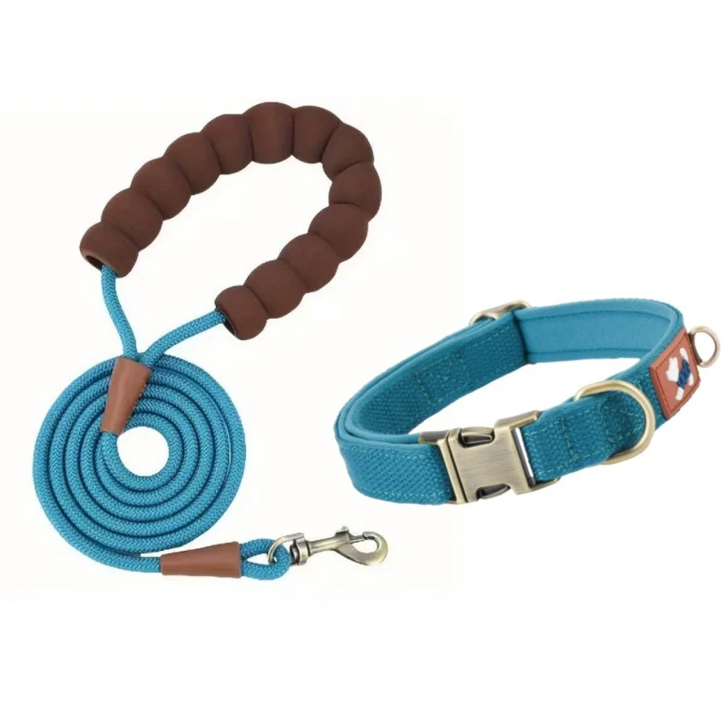 Dog Collar Webbing With Space Cotton Lining Adjustable Neck Strap — variant image