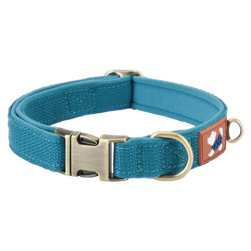 Dog Collar Webbing With Space Cotton Lining Adjustable Neck Strap — variant image