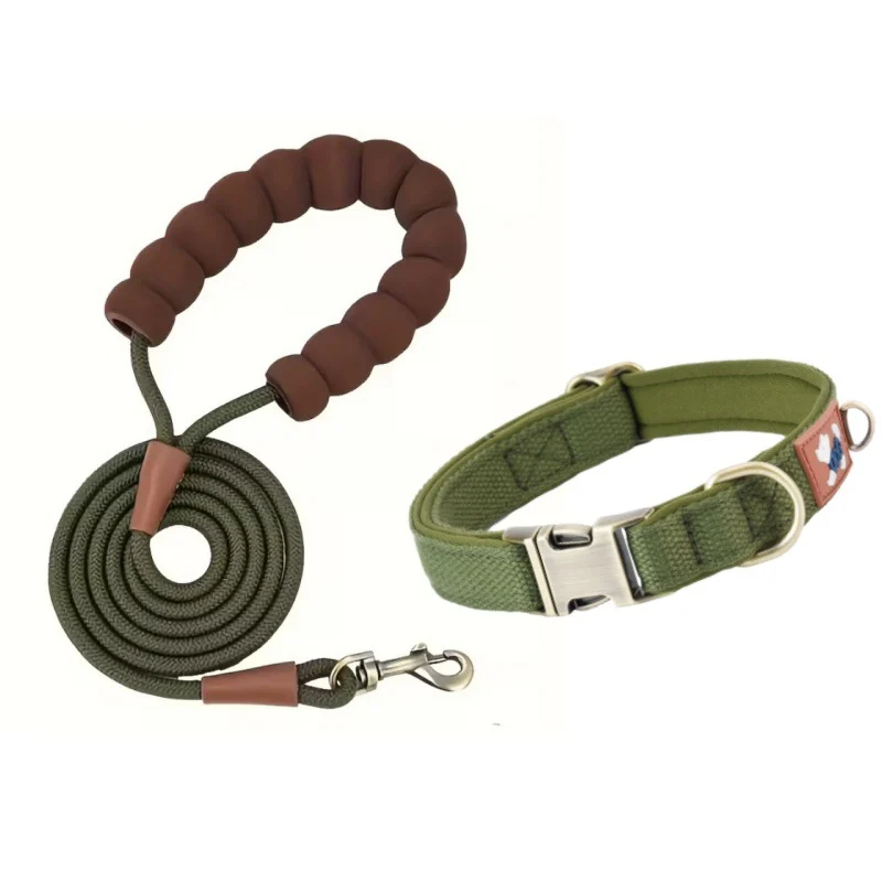 Dog Collar Webbing With Space Cotton Lining Adjustable Neck Strap — variant image