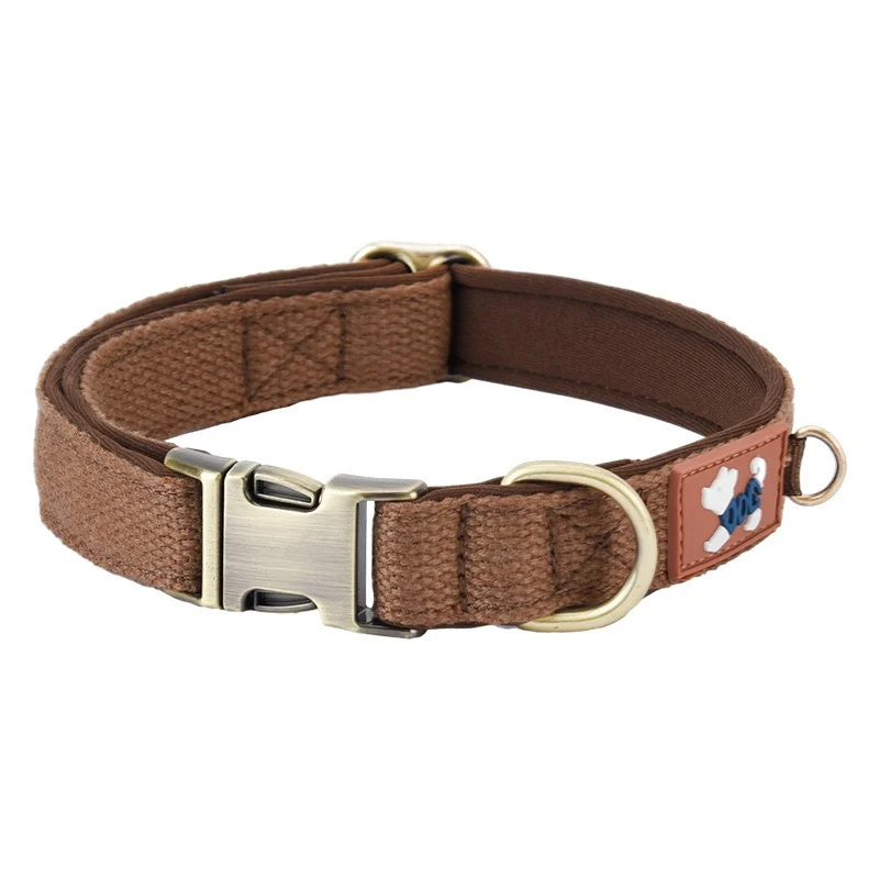 Dog Collar Webbing With Space Cotton Lining Adjustable Neck Strap — image 7