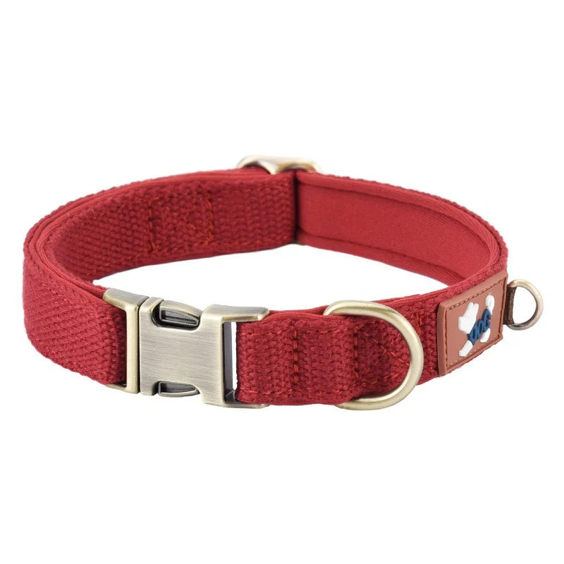 Dog Collar Webbing With Space Cotton Lining Adjustable Neck Strap — image 8