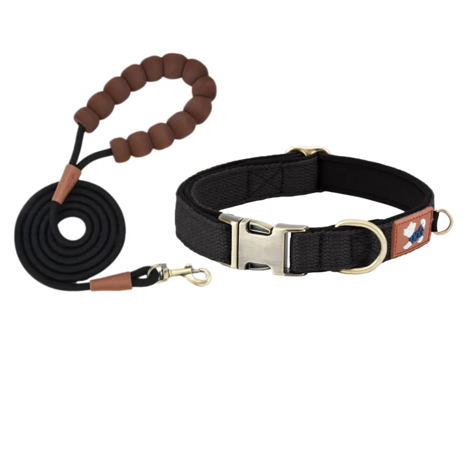 Dog Collar Webbing With Space Cotton Lining Adjustable Neck Strap — image 2