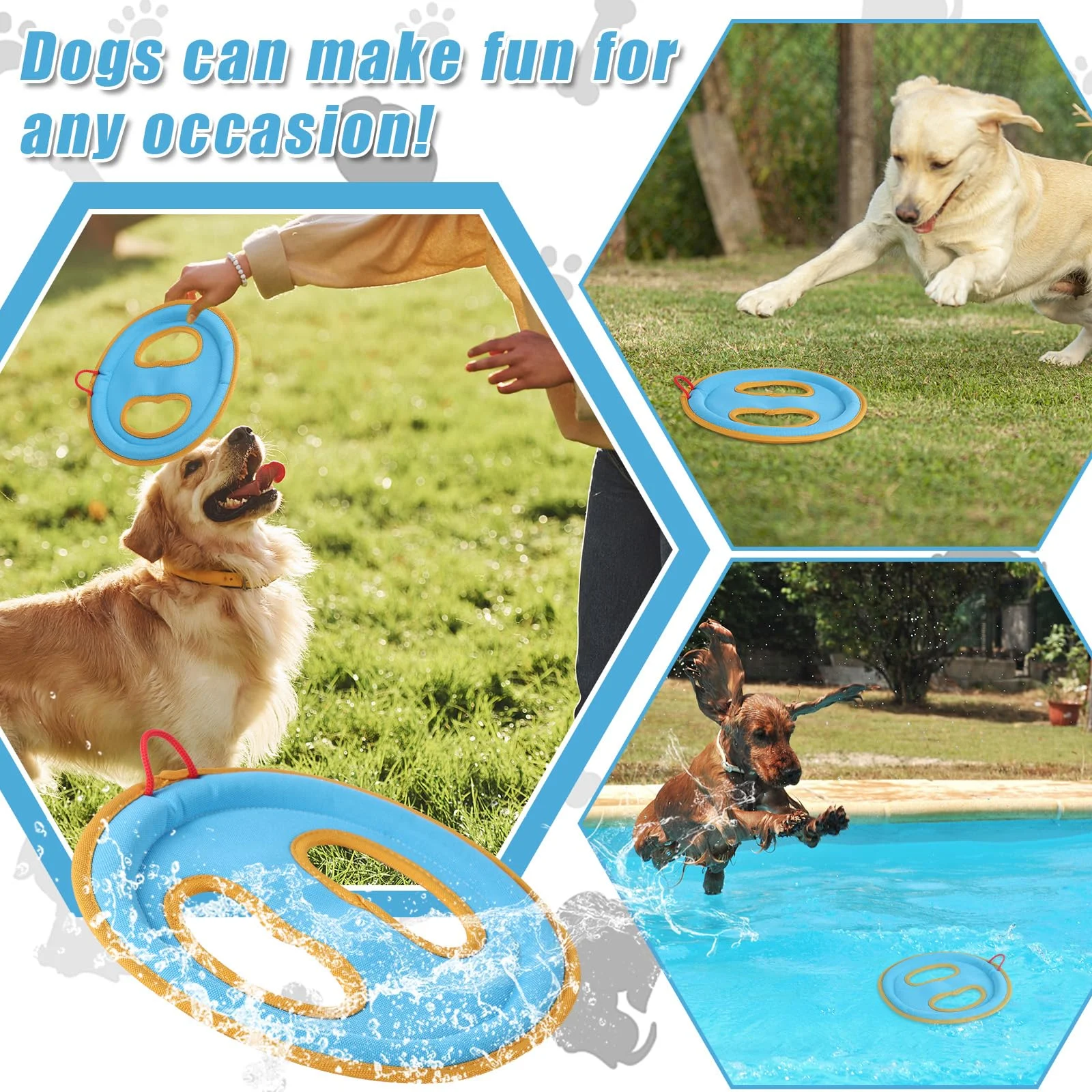 Dog Flying Disc Toy, Pet Water Floating Flyer With Soft Edges Gentle On Teeth… — image 2