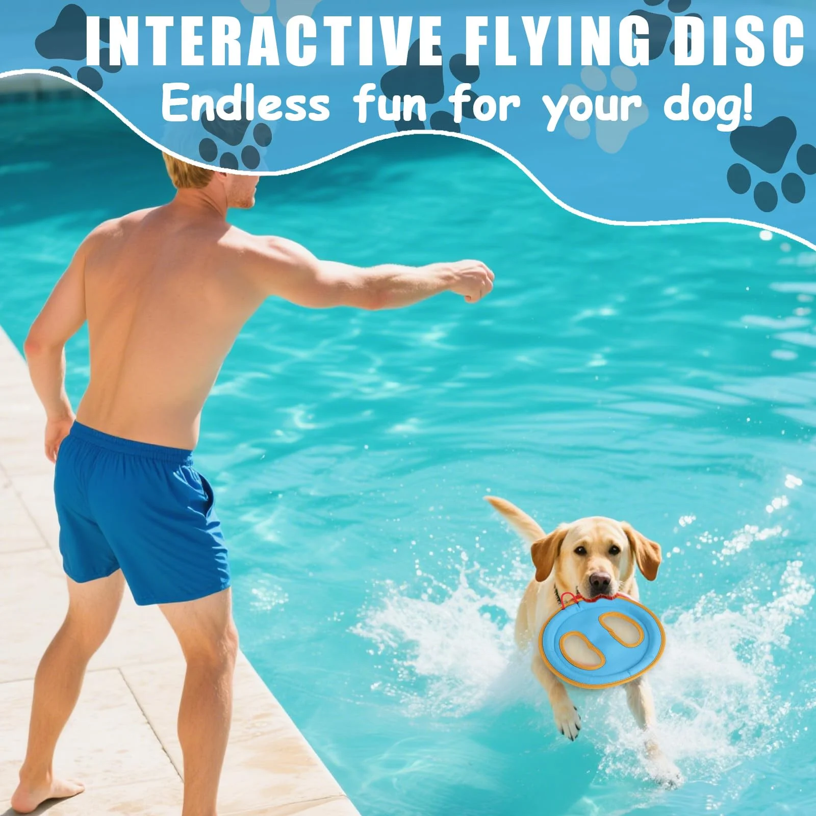 Dog Flying Disc Toy, Pet Water Floating Flyer With Soft Edges Gentle On Teeth… — image 3