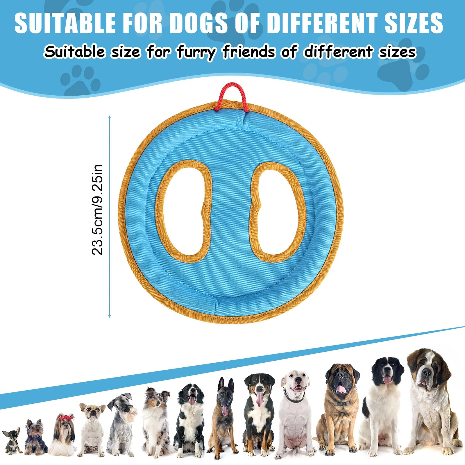 Dog Flying Disc Toy, Pet Water Floating Flyer With Soft Edges Gentle On Teeth… — image 5