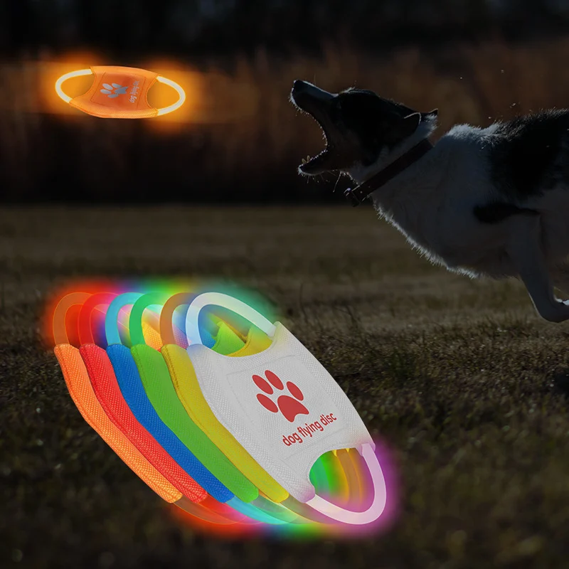 Dog Flying Discs Light Glowing LED Luminoustrainning Interactive Toys Game Toy Pet… — image 5