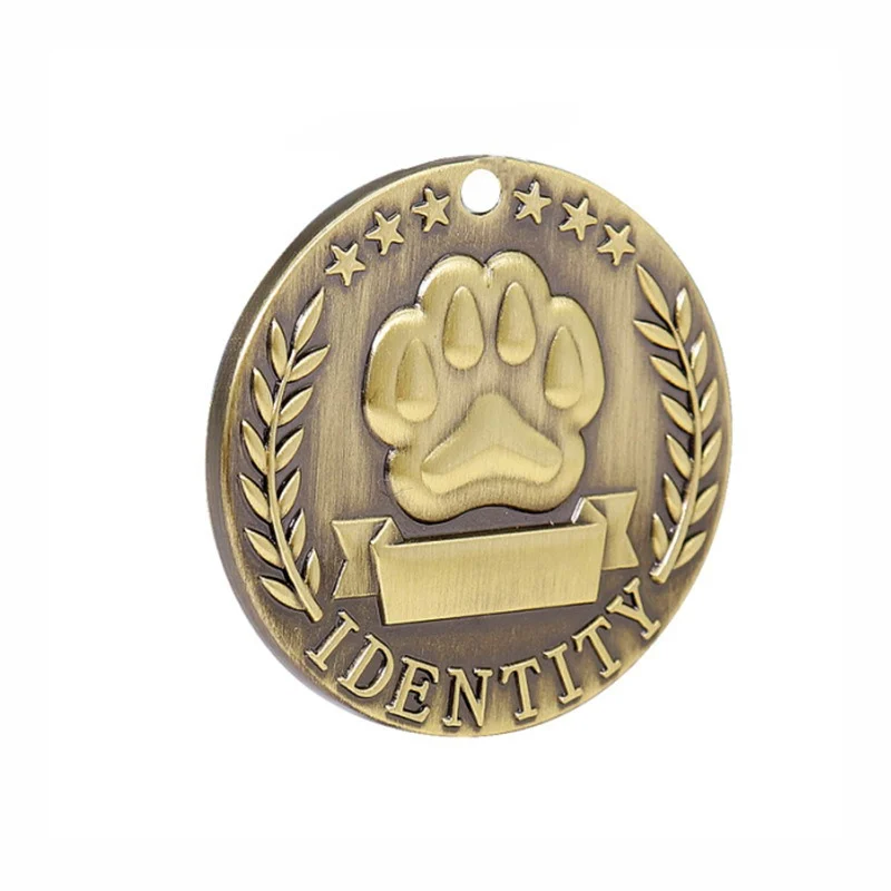 Dog ID Tag Stainless Steel Engraved Nameplate Keychain — image 6