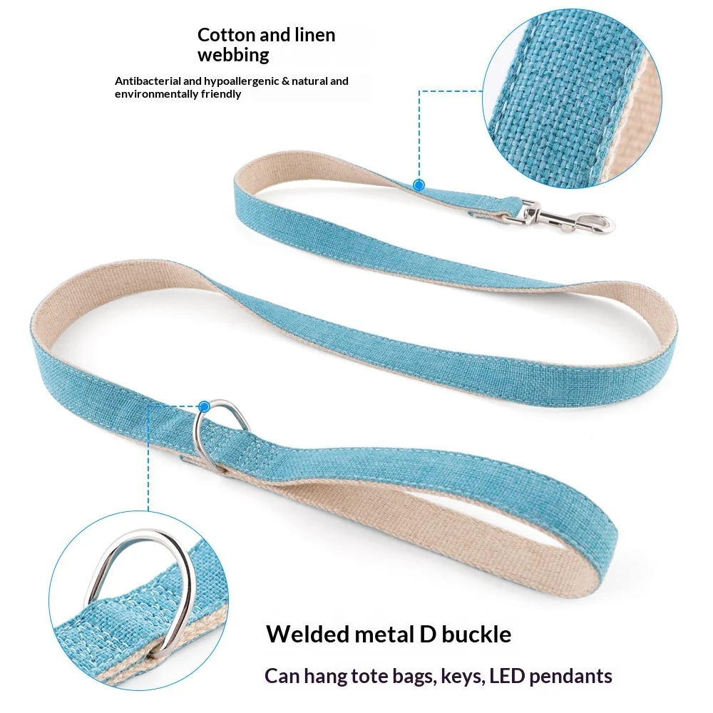 Dog Leash Cotton And Linen For Outdoor Walking Pet — image 7