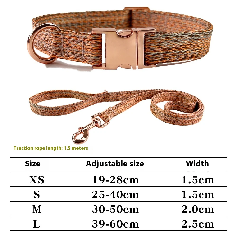 Dog Leash With Engraved Lettering And Anti Lost Collar — image 7
