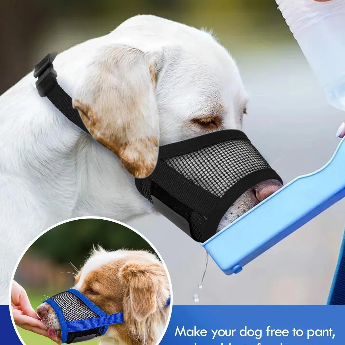 Dog Muzzle, Anti-biting, Barking And Eating Mask, Medium-sized Pet Supplies — image 4