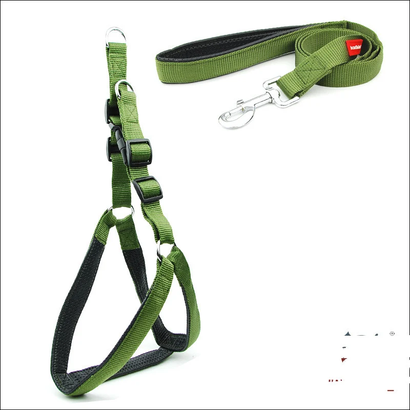 Dog Padded Harness Leash Reflective Nylon — image 2