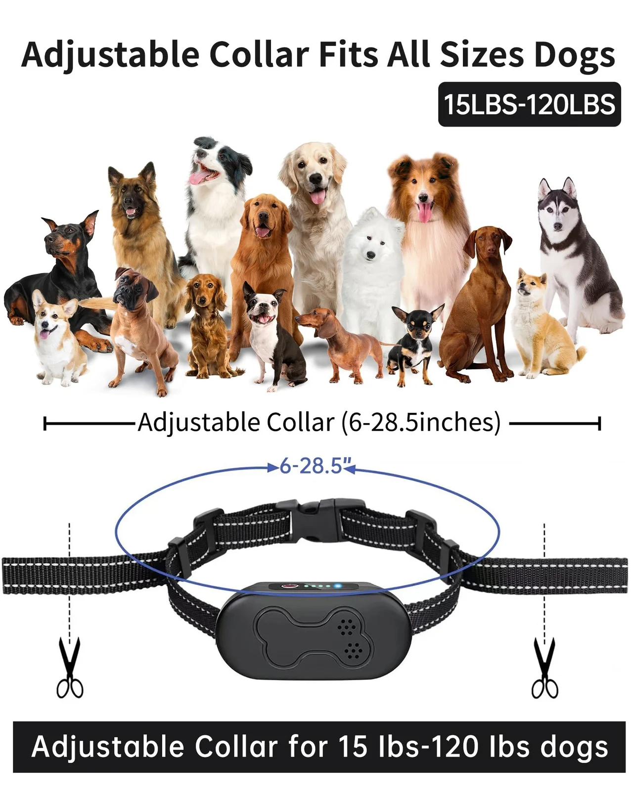 Dog Shock Collar With Remote Control, Waterproof Training Bk 2000FT Range, 4 Modes,… — image 4