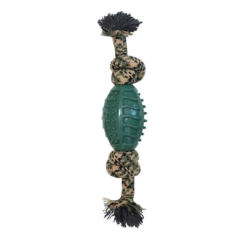 Dog Toy Camouflage Cotton Rope Ball For Teething Durable And Tooth-cleaning — image 2