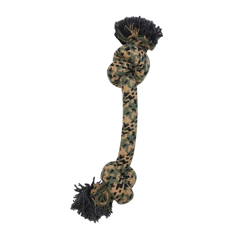 Dog Toy Camouflage Cotton Rope Ball For Teething Durable And Tooth-cleaning — image 4