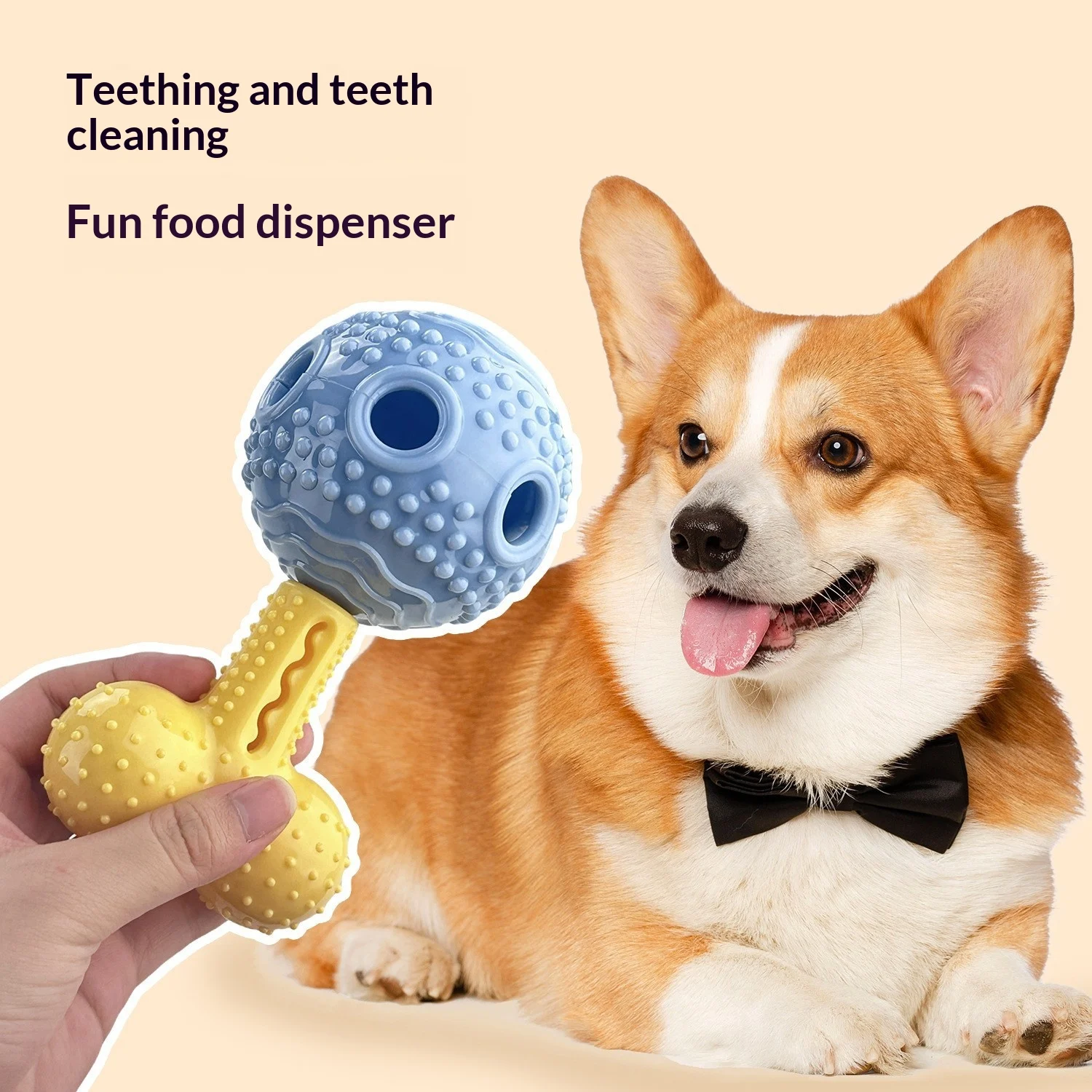 Dog Toy Treat-dispensing Chew Stick Durable Rubber — image 21