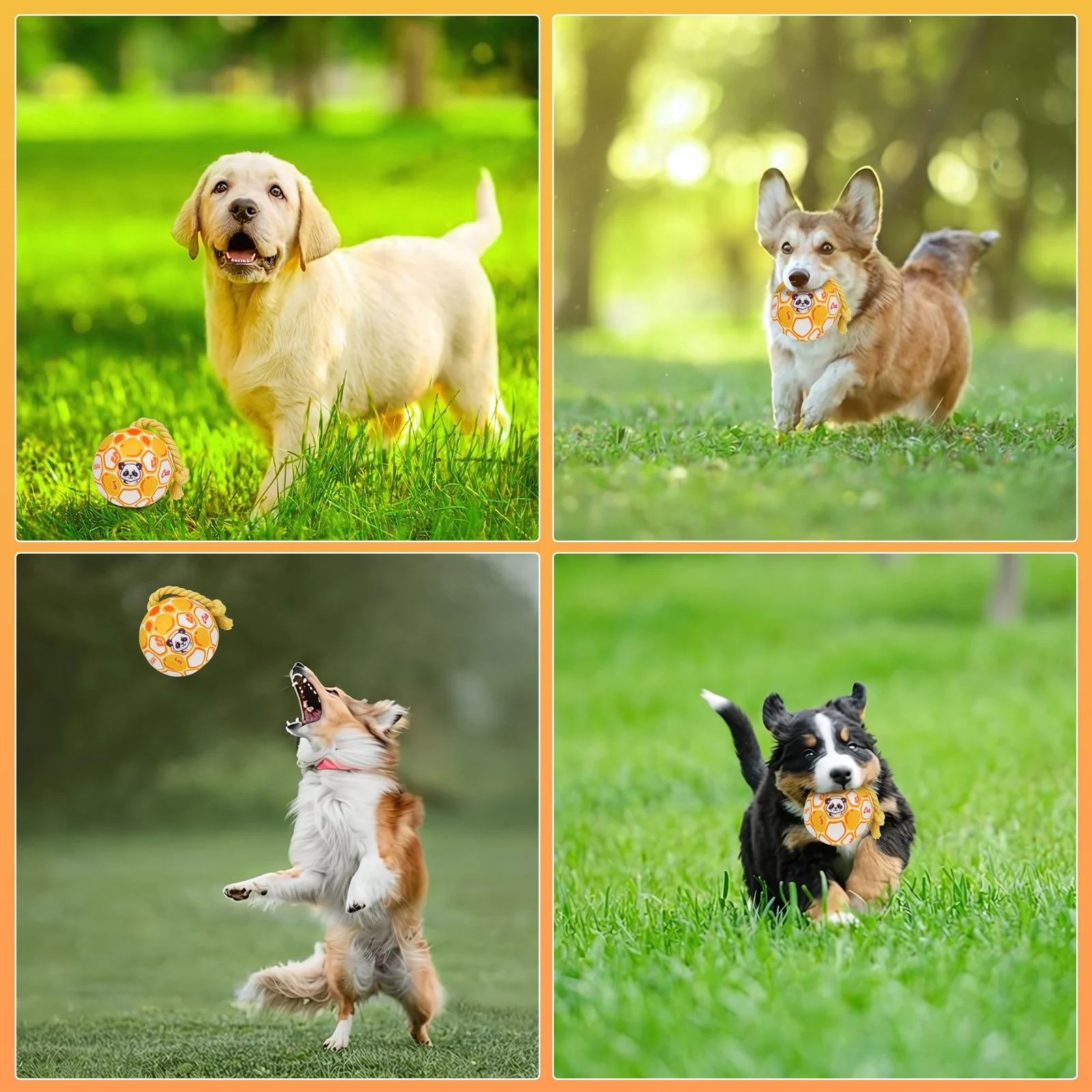 Dog Toys For Small Dogs, Interactive Squeaky Ball Rope Plush Soft Stuffed Chew Puppy… — image 4