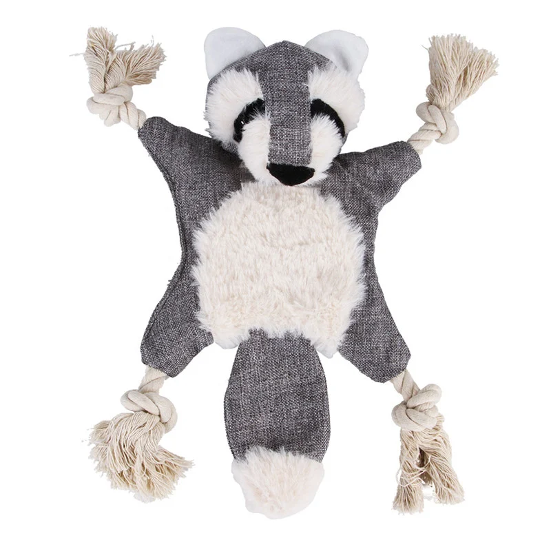 Dog Toys, Stuffed, Chewing, Plush, Squeaky Animal Pet Puppy, Fox, Squirrel, Dog, Cat,… — variant image