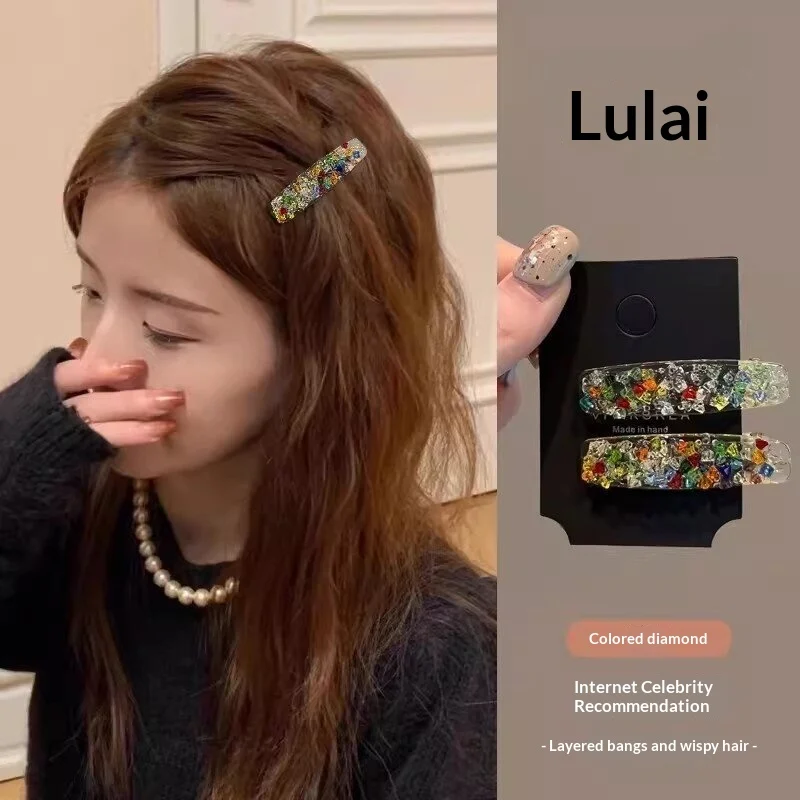 Dopamine-colored Diamond Hair Clip For Women — image 2