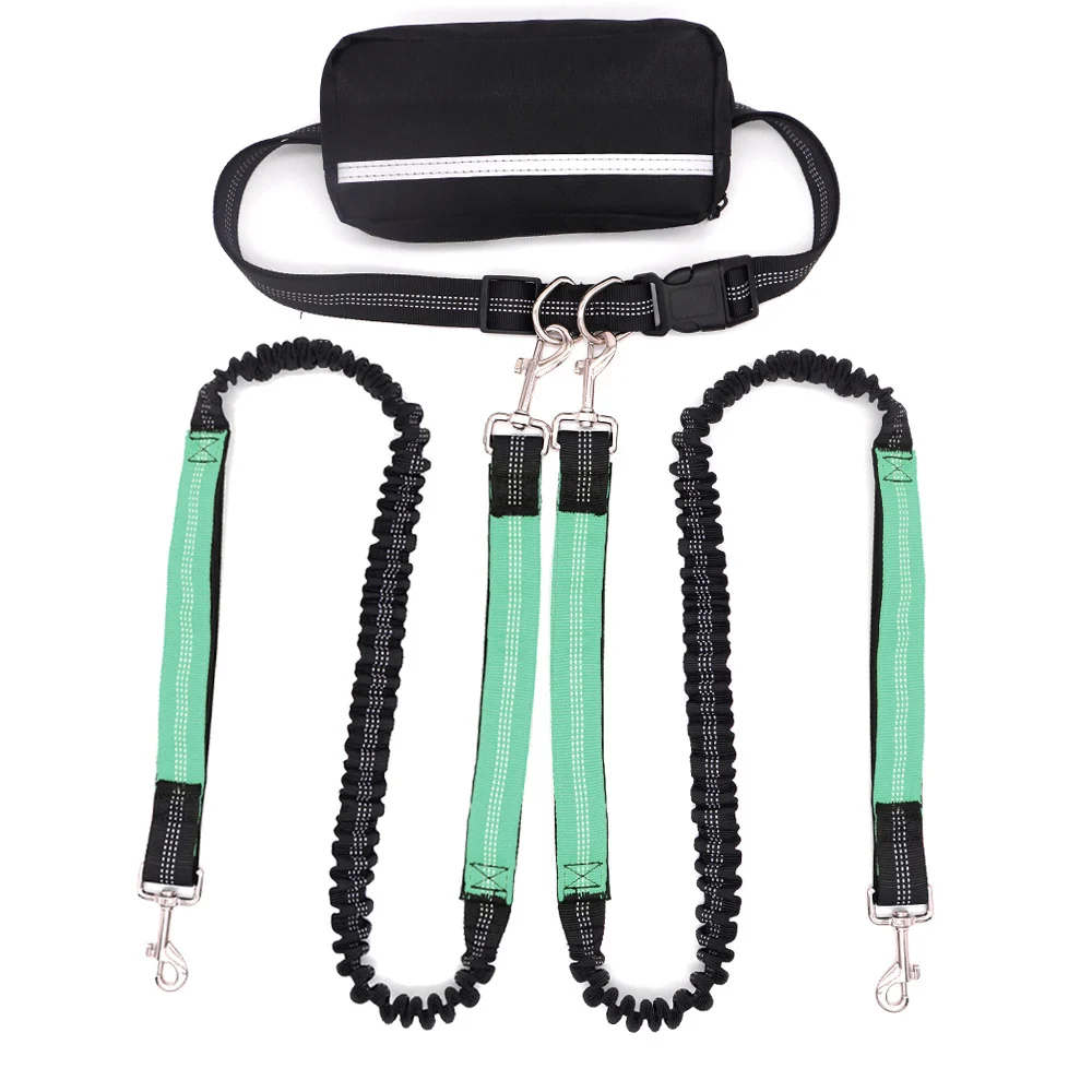 Doubl-headed Leashone Leash For Two Dogsrunning And Walking Dog With Burstresistance — image 3