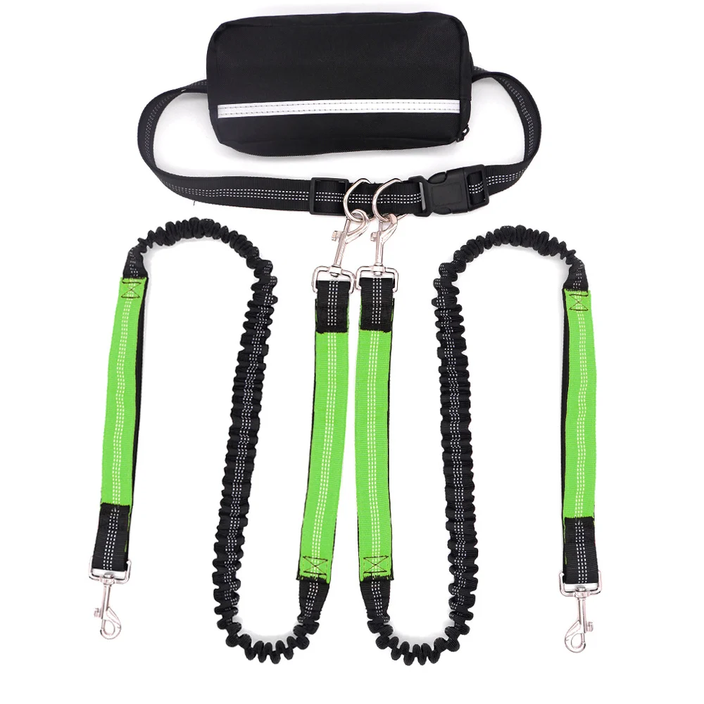 Doubl-headed Leashone Leash For Two Dogsrunning And Walking Dog With Burstresistance — image 2