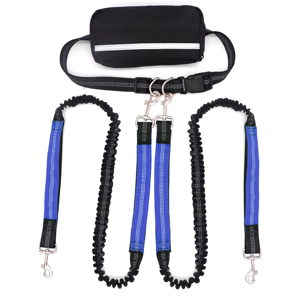 Doubl-headed Leashone Leash For Two Dogsrunning And Walking Dog With Burstresistance — variant image