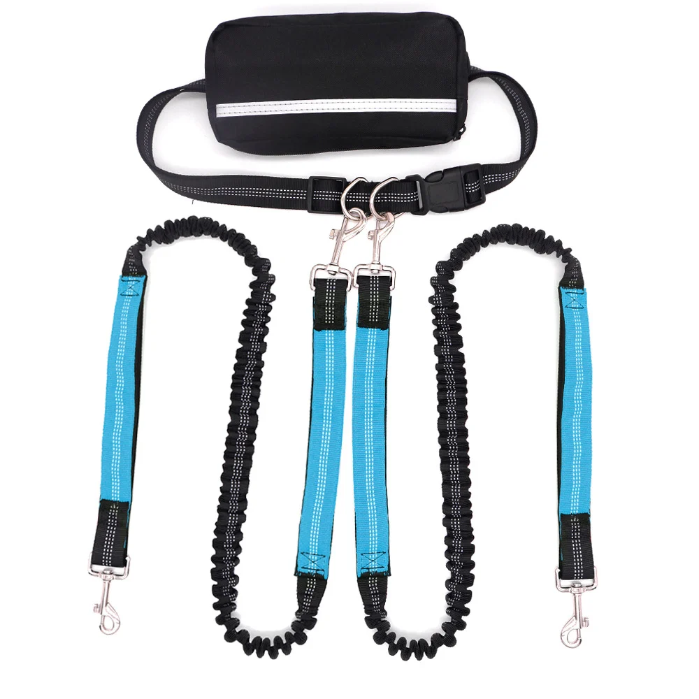 Doubl-headed Leashone Leash For Two Dogsrunning And Walking Dog With Burstresistance — variant image
