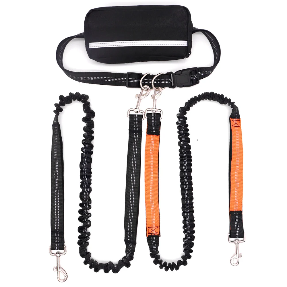 Doubl-headed Leashone Leash For Two Dogsrunning And Walking Dog With Burstresistance — image 5