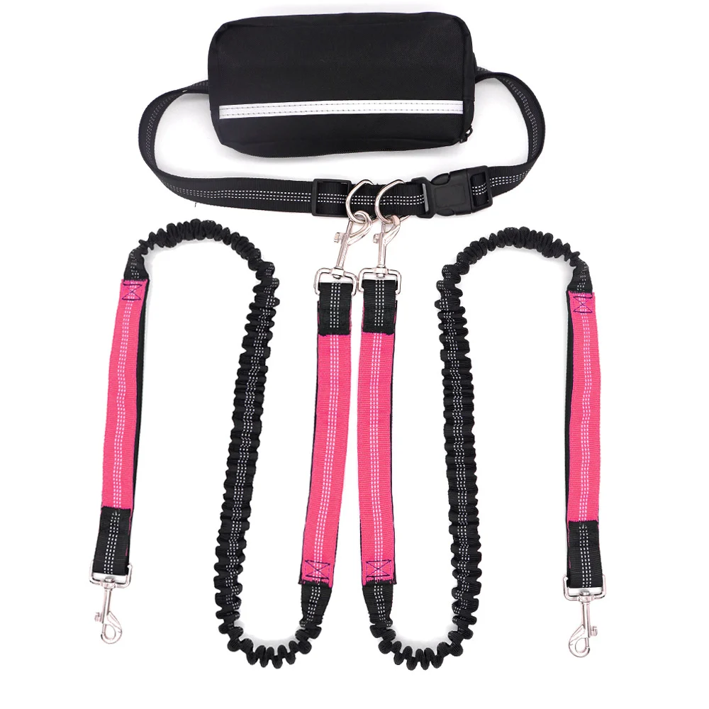 Doubl-headed Leashone Leash For Two Dogsrunning And Walking Dog With Burstresistance — image 4