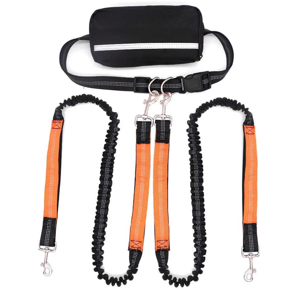 Doubl-headed Leashone Leash For Two Dogsrunning And Walking Dog With Burstresistance — image 7