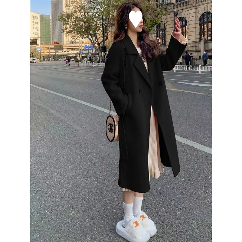 Double-breasted Wool Coat For Women — image 6