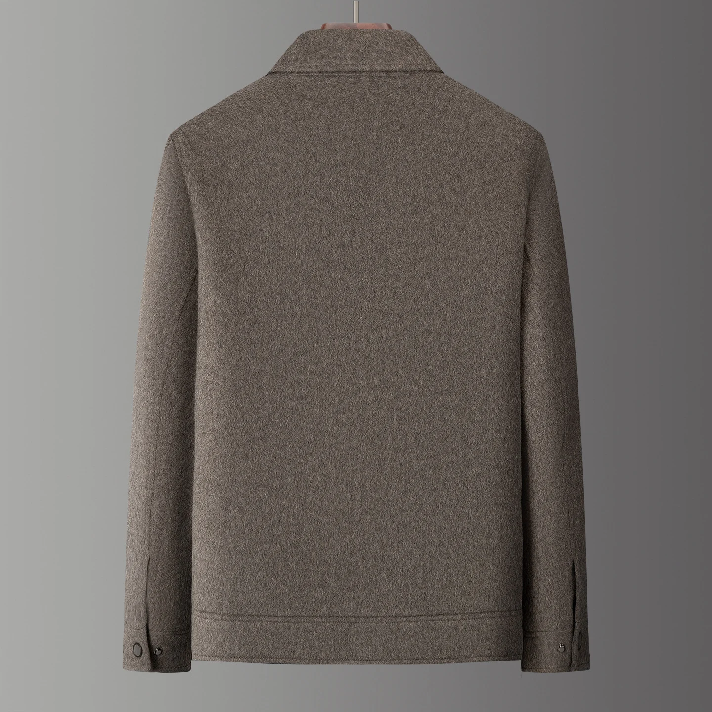 Double-breasted Wool Coat Mens Casual Outerwear — image 3